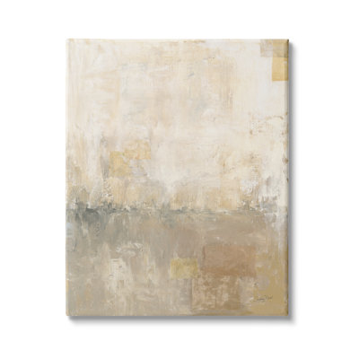 Toile abstraite surdimensionnée abstraite, paysage de désert gris délavé, surdimensionnée par Courtney Prahl