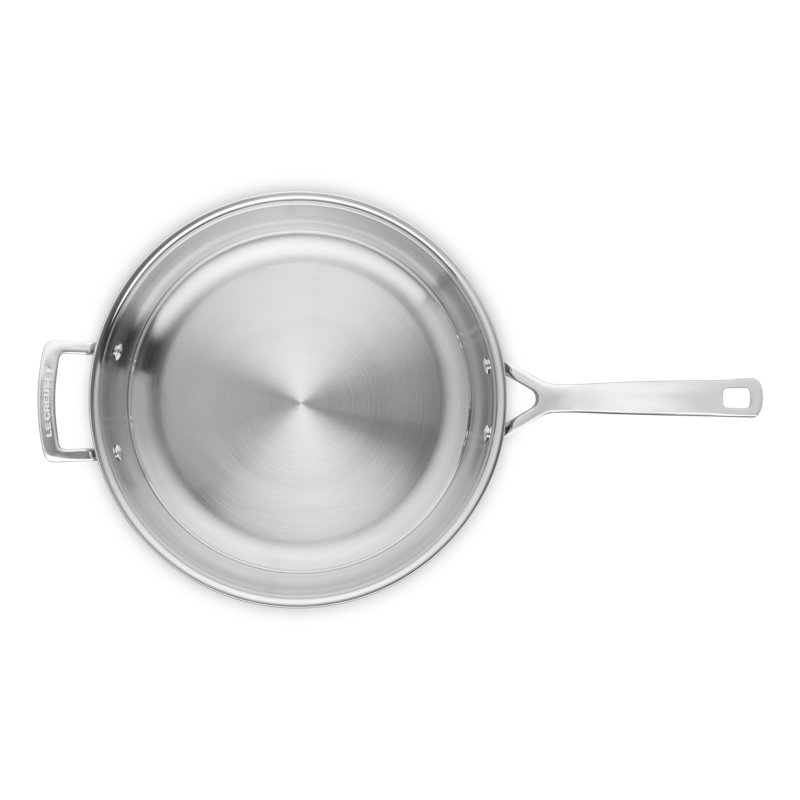 Le Creuset Classic Stainless Steel Round Frying Pan, 12 In.