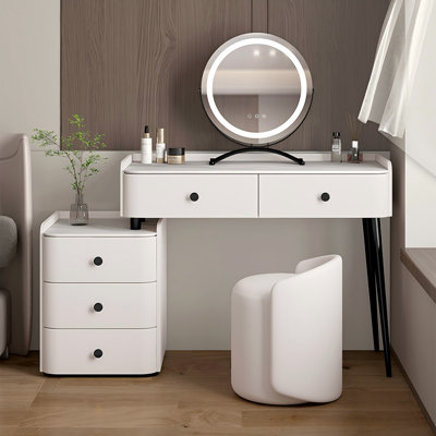 Table de coiffeuse en bois massif Minimalist Light Luxury