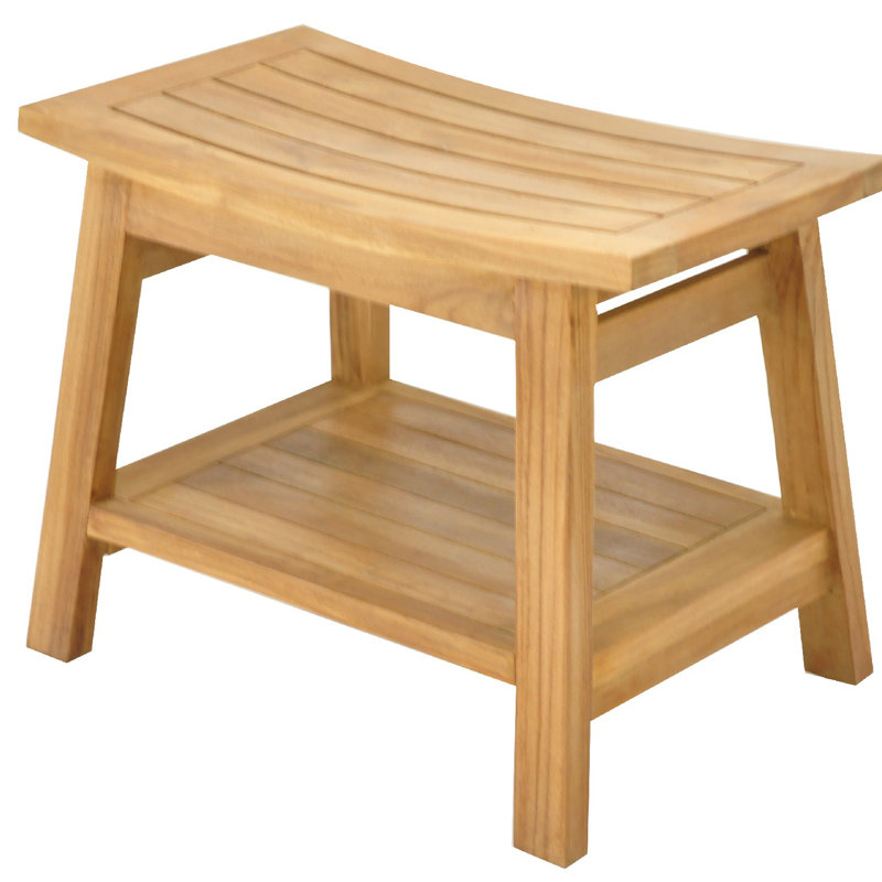 Wheatley 24'' W Teak Shower Bench