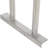 Open Base Stainless Steel Table with Double Tier Overshelf-64164861