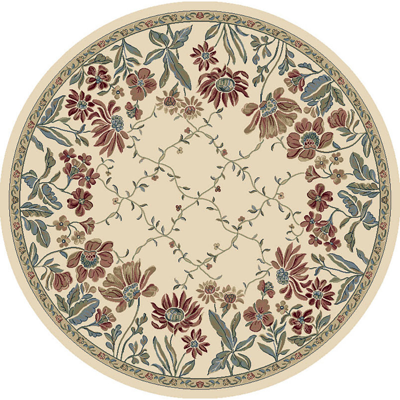 Angie Floral Indoor Rug, Round 7'10"
