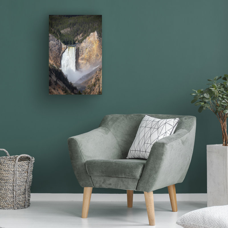 Reproduction d'art sur toile "Rapid Waterfall IV" parologiste, H 19 po x l 12 po