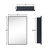Bryand Farmhouse Surface Mount Metal Bathroom Medicine Cabinets with Mirror-484793600-477258499