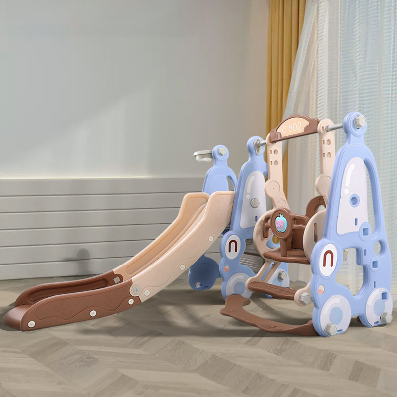 Riey Freeport Park Plastic Swing Set with 1 Swing(s) , 1 Slide(s)