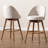 Hendrikus Swivel Upholstered Counter Stool with Solid Wood Frame-499420246-478476484