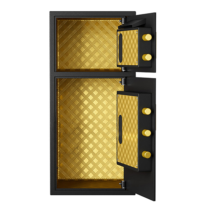 Coffre-fort de 6,5 pieds cubes, coffre-fort à double porte, coffre-fort pour bureau personnel avec sac de documents ignifuge, boîte cachée pour bijoux, argent, pistolet