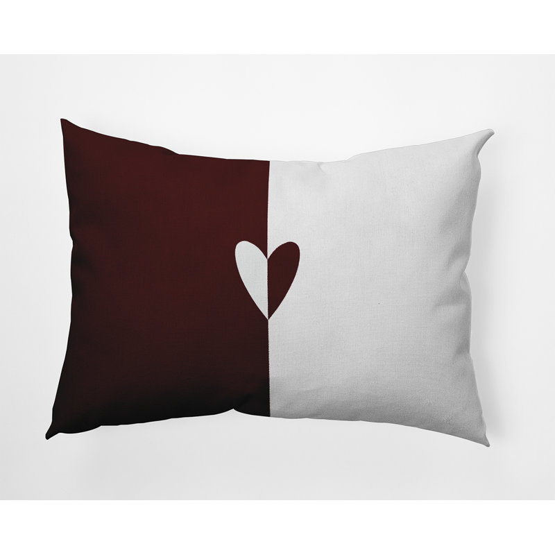Reversible Throw Pillow, 14" H x 20" W, Rectangle