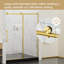 Porte de douche sans cadre l 60 po x H 75 po avec porte en verre trempé transparent 5/16 po-95299695