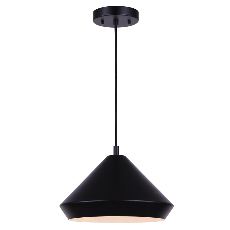 Zandy 1 - Light Black Single Pendant, 57.5" H x 14.57" W x 14.57" D