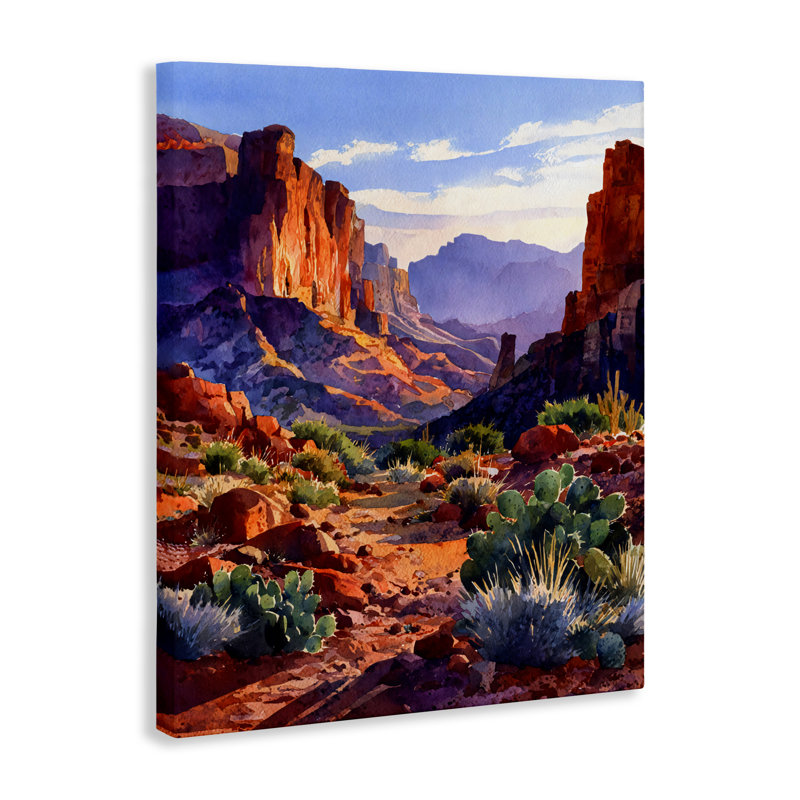 Toile de désert de couleurs occidentales, design par Franklyn Gregory, 40 x 30