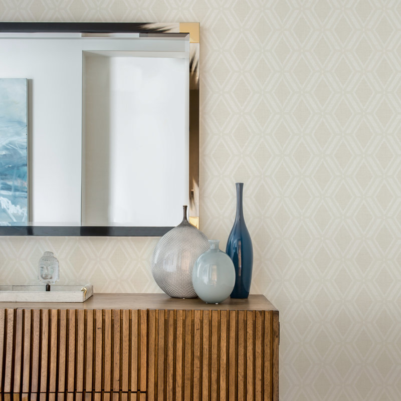 Arlesha 33'L x 20.9" W Wallpaper Roll, Taupe