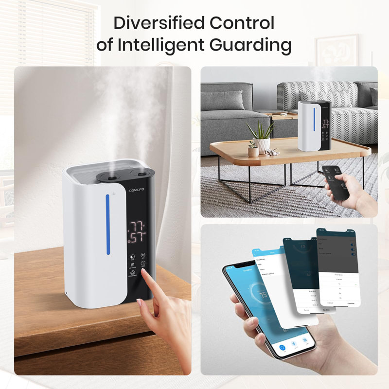 Top Fill 5L Large Room Smart Humidifier, White