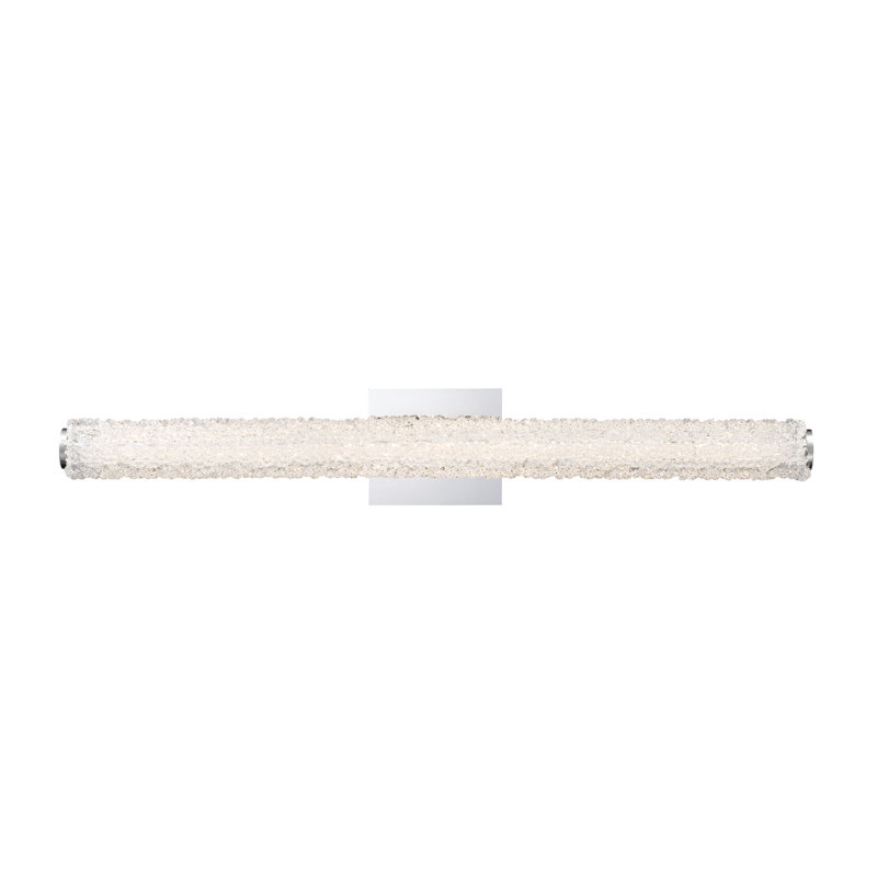 SASSI Chrome LED Vanity Wall Sconce, 5.75" H x 36" W x 4.5" D