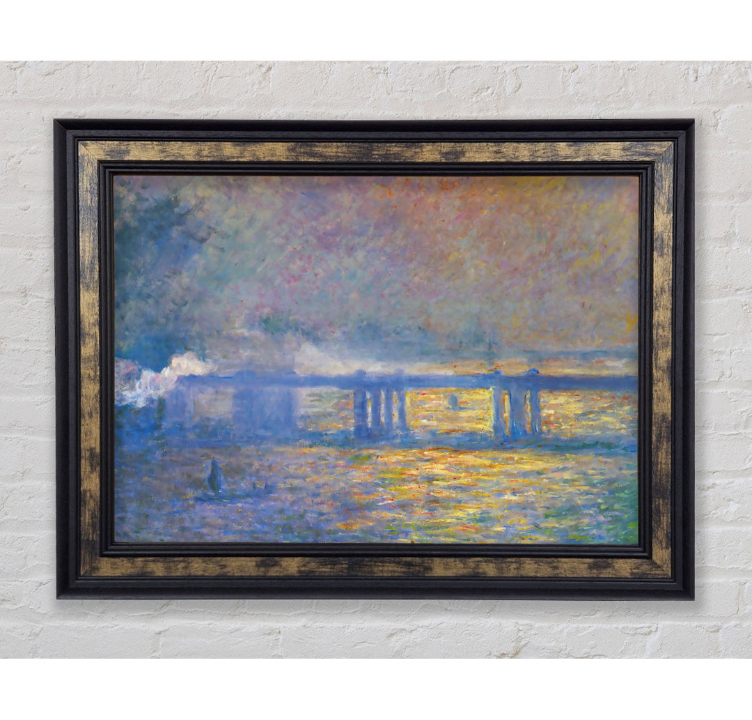 Monet Charing Cross Bridge - Einzelner Bilderrahmen Kunstdrucke