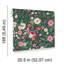 Papier peint Sophie Floral Vert Foncé Boudreaux-1341338191