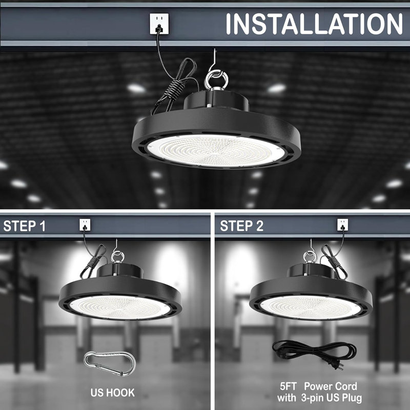 Round High Bay Ceiling Light
