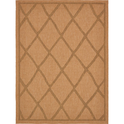 Tapis d'extérieur couleur caramel