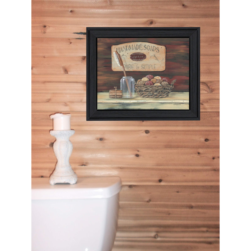 «Handmade Soaps», art mural encadré pour le salon, impression murale par Pam Britton
