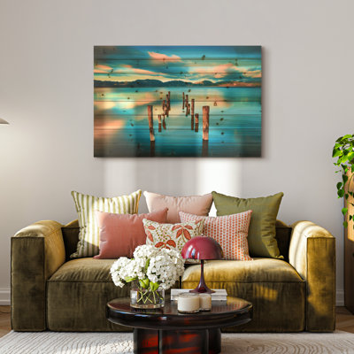 « soirée light », impression sur bois