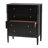 Lucera Mid-Century Bobbin Wood 4-Drawer Chest-957008659