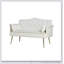 Canapé 2 places blanc crème avec pieds garnis de confort et de métal durable pour les espaces de vie modernes-188202674