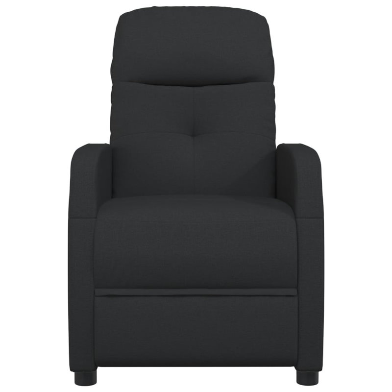 Upholstered Massage Chair, Black Fabric