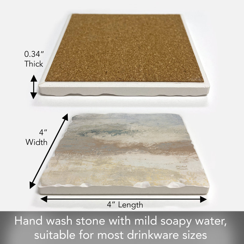 Sous-verre à carreaux simples Open Glow Horizon Créez votre propre ensemble