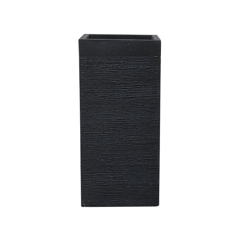 Adlai Pot Planter, 70cm H x 33cm W x 33cm D, Black, 1