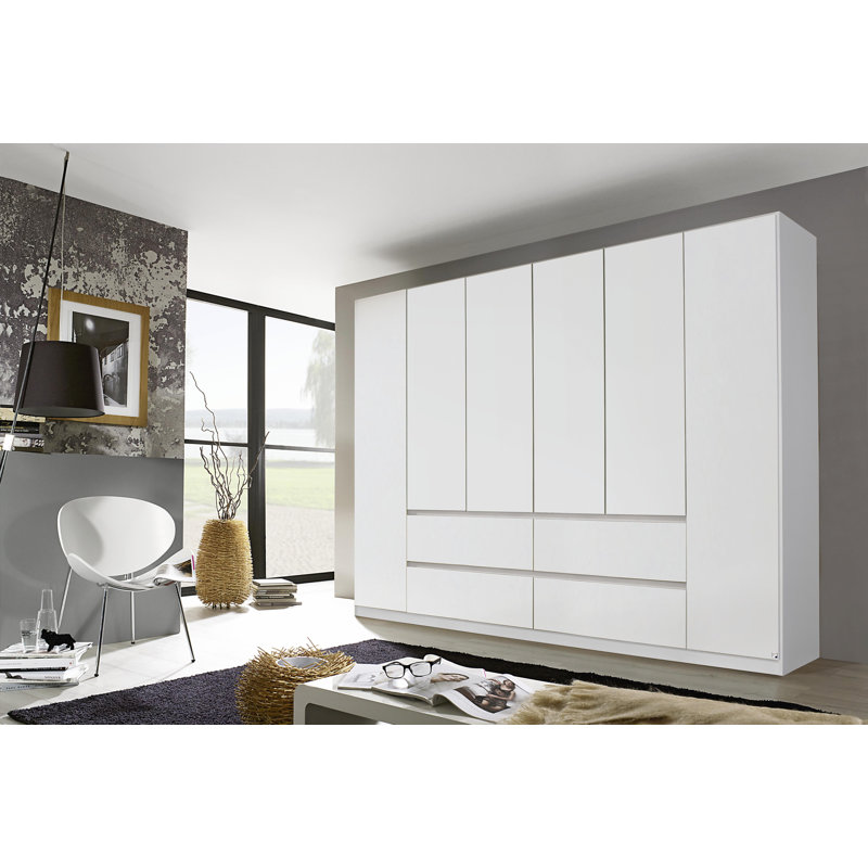 Mainz 6 Door Wardrobe, Alpine White