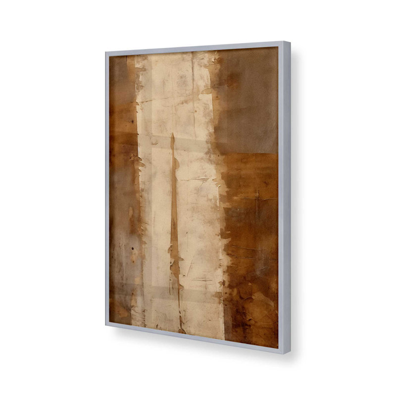 Sienna Strips I, H 25,25 po x l 19,25 po, Cadre simple en chrome poli poli