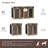 61'' W Dividable Dog Crate Furniture-1957311229