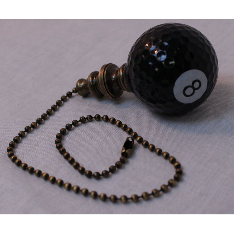 8-Ball Billiard Ceiling Fan Pull Chain