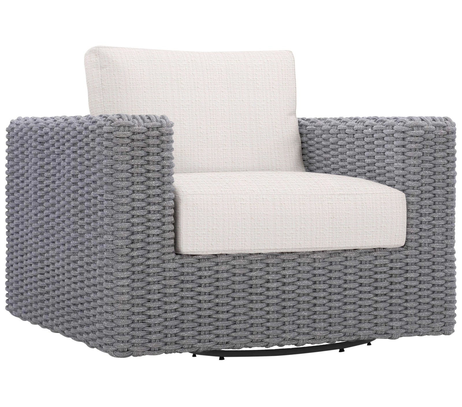 Capri Wicker Outdoor Lounge Chair, White Sunbrella 6063-000