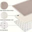 Beige uni, 2 tapis de cuisine antidérapants