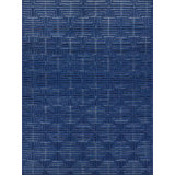 Rectangle Manzoni Navy Handmade Cotton/Viscose Area Rug