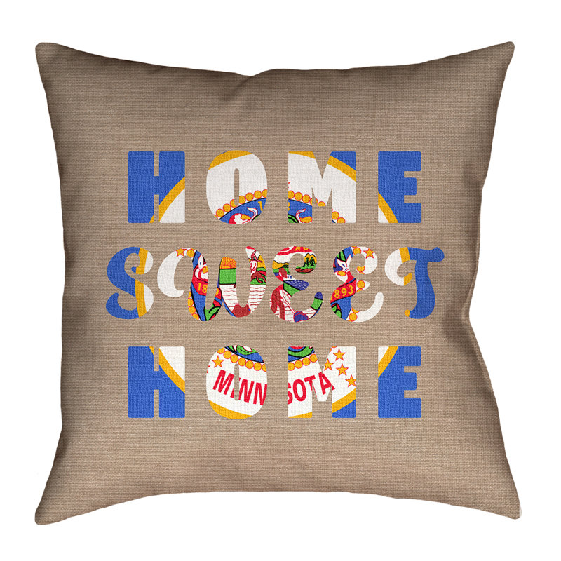 Oreiller Katelyn Smith, 26 po x 26 po, Croisé en polyester - utilisation intérieure seu, Coussin décoratif
