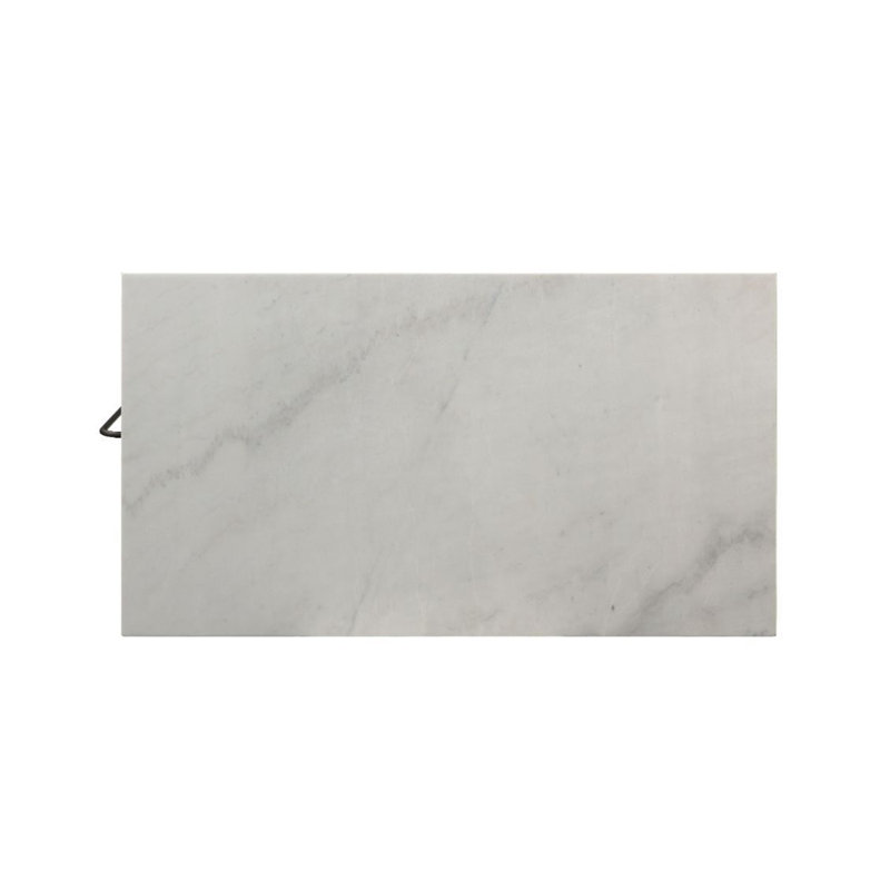 Hodder Prep Table with Marble Top, Gunmetal
