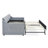 Twin Size Upholstery DayBed with Twin Size Erectable Trundle and USB Charging Design-993367312