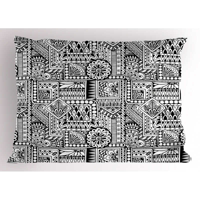 Dots Polyester Floral Sham Set, King