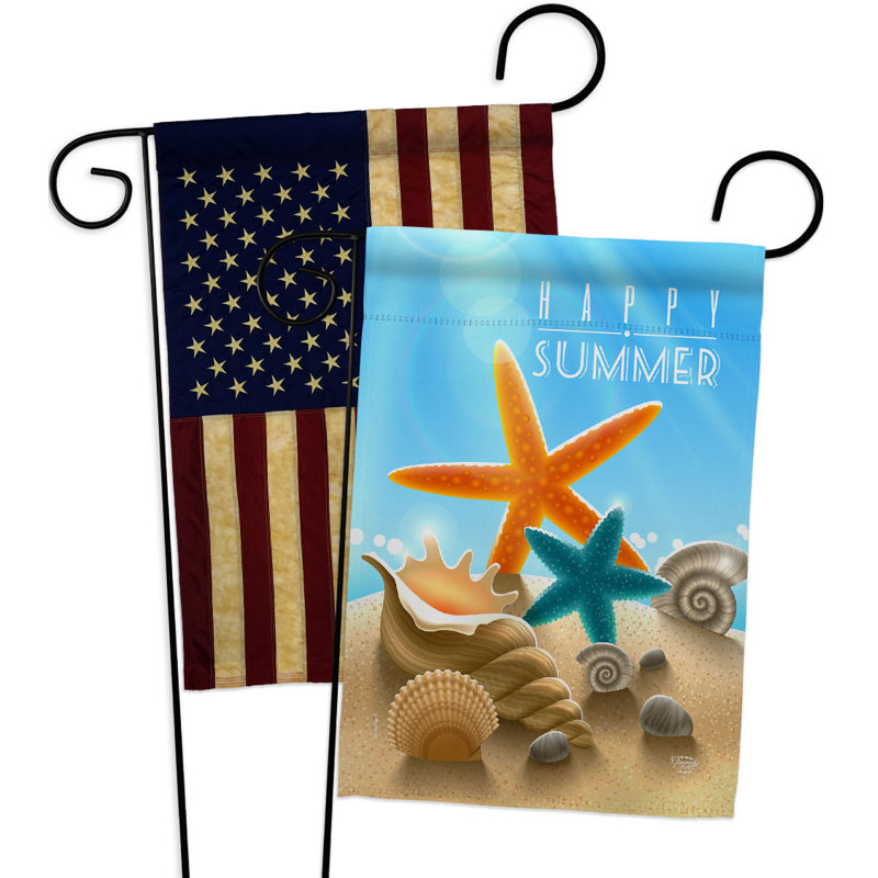 Double Sided 18.5'' H x 13'' W Polyester Garden Flag