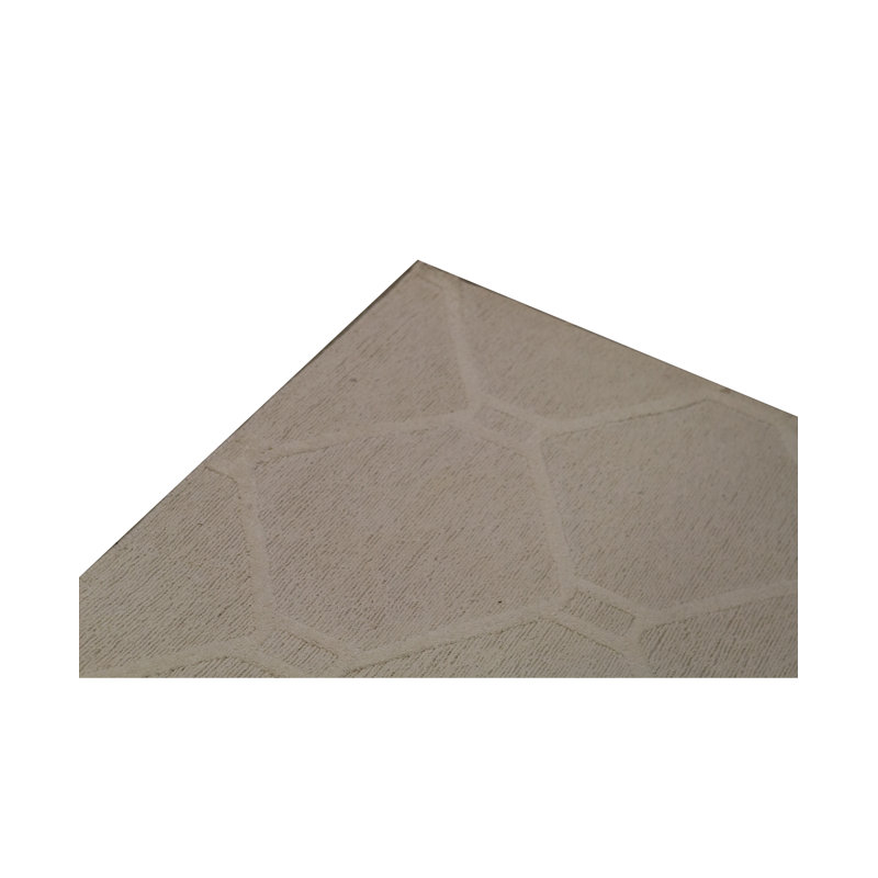 Cotton Geometric Area Rug in Ivory, 8'1" x 9'10"