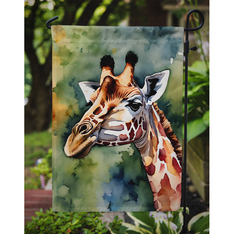 Drapeau de jardin girafe