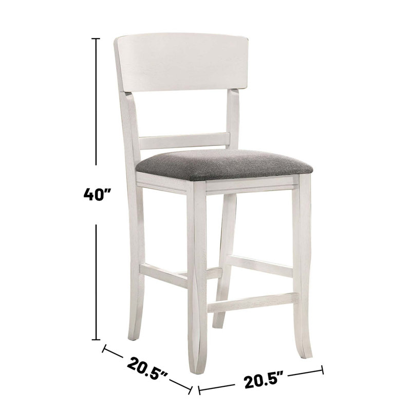 Ensemble de 2 chaises rembourrées en tissu