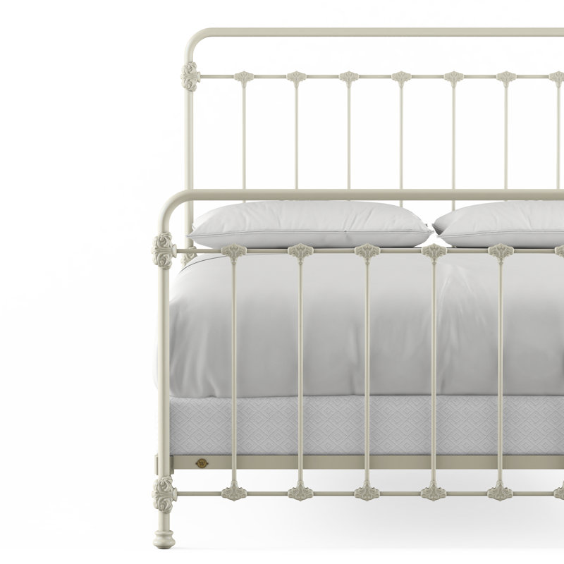 160 Picket Fence Bed | Complete Standard, Gloss Off-White, King