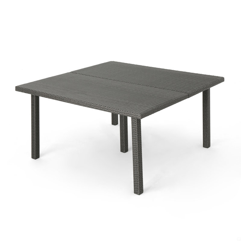 64" Square Dining Table, Gray