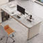 Bureau et bibliothèque intégrés modernes et simples-1092581628-1092581601