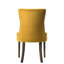 2 chaises et velours jaunes - siège rembourré en mousse confortable, motif capitonné sophistiqué, garniture cloutée tendance, chaise d'appoint de qualité construction (2) dossier rembourré en tissu élégant