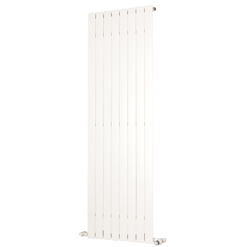 Andrew Vertical Designer Radiator, White, 90 cm H x 59.5 cm W x 7.1 cm D