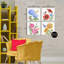 Ensemble de 4 giclées encadrées "Brushstroke Florals & Butterflies", design par Paul Brent-859492653-859492624